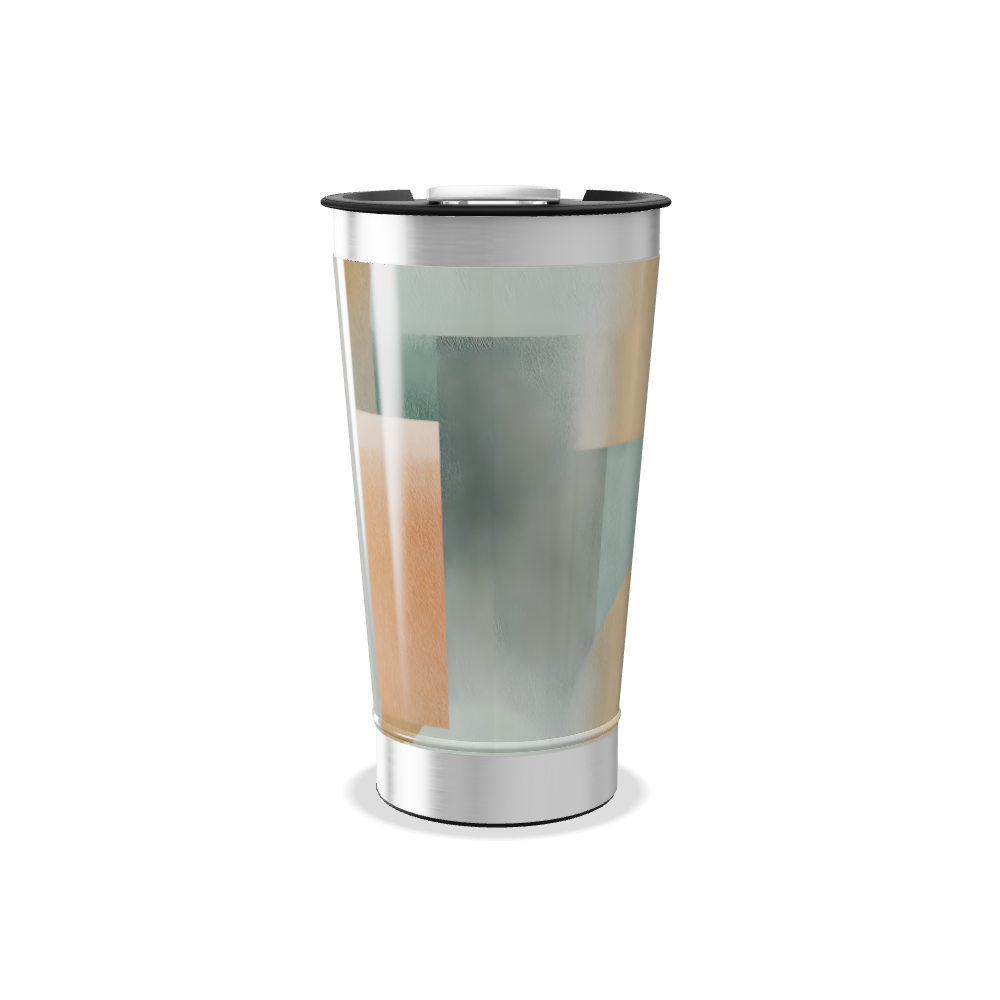 Copo Térmico - Estampa Abstrata Colorida