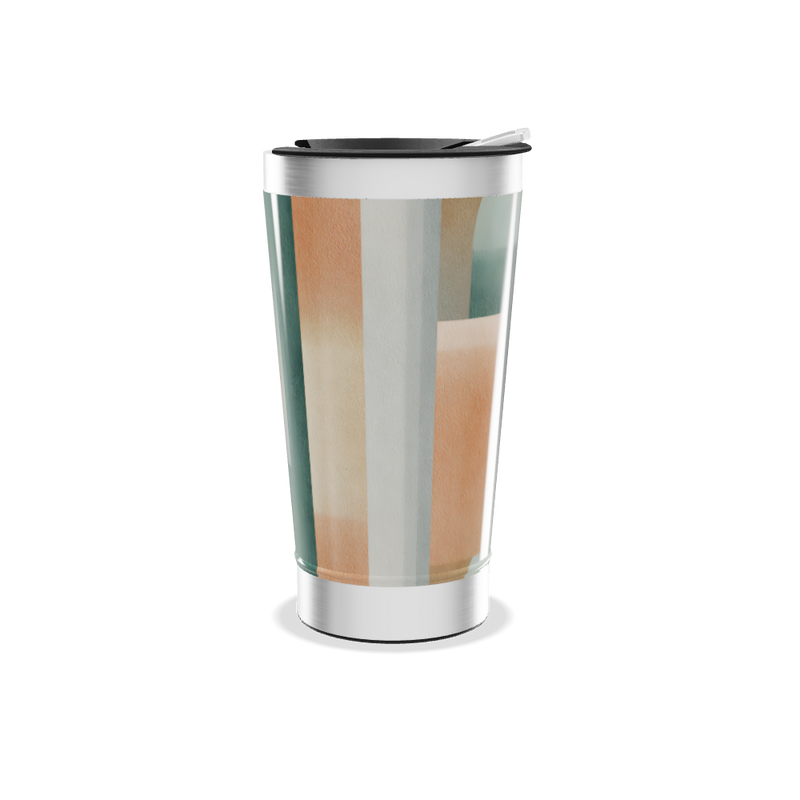 Copo Térmico - Estampa Abstrata Colorida