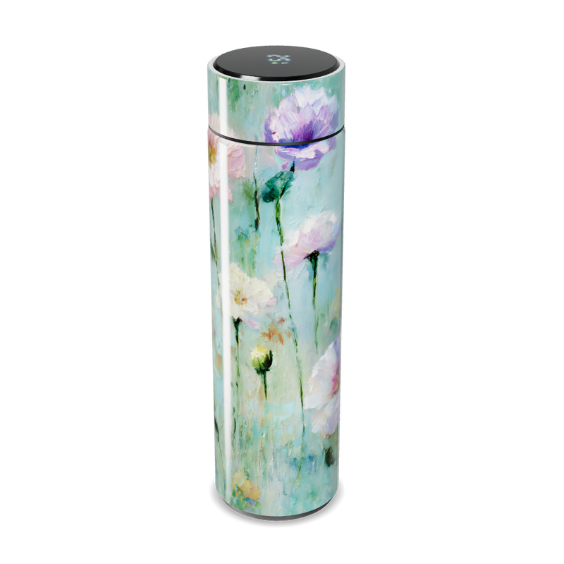Garrafa Térmica Touch - Floral Pintura Azul