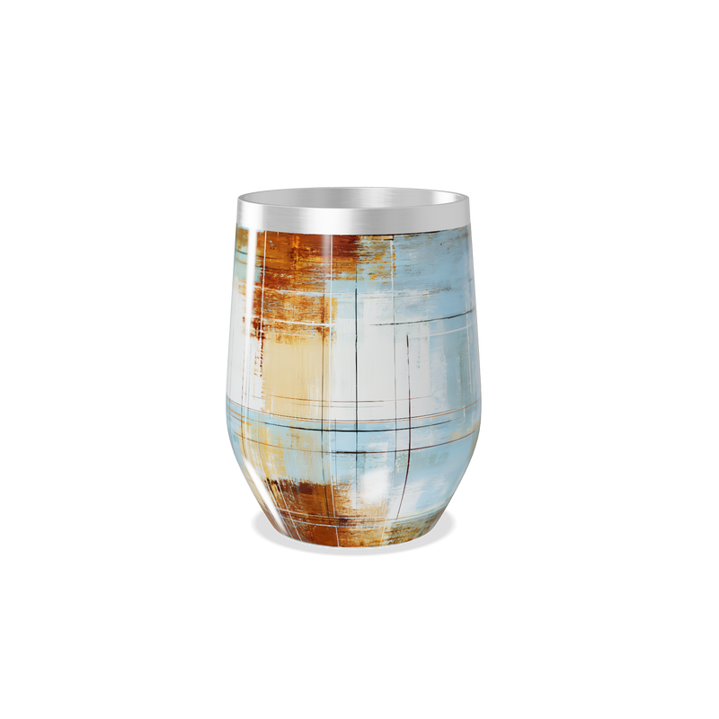 Copo Térmico Slim - Design Abstrato Multicolorido