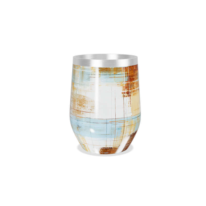 Copo Térmico Slim - Design Abstrato Multicolorido