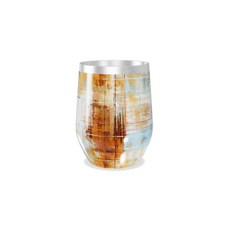 Copo Térmico Slim - Design Abstrato Multicolorido