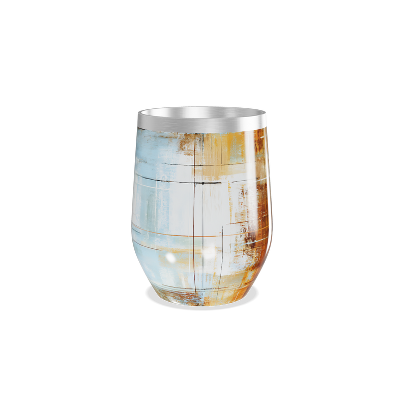 Copo Térmico Slim - Design Abstrato Multicolorido