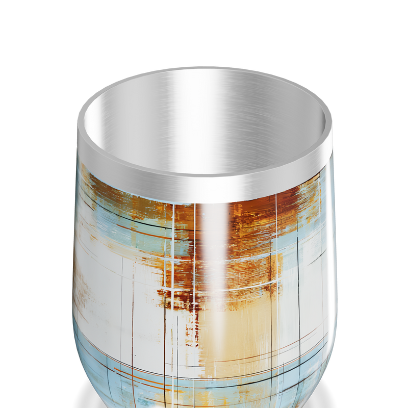 Copo Térmico Slim - Design Abstrato Multicolorido