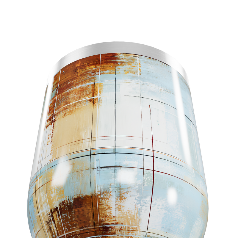 Copo Térmico Slim - Design Abstrato Multicolorido