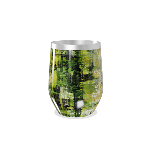 Copo Térmico Slim - Estampa Abstrata Verde