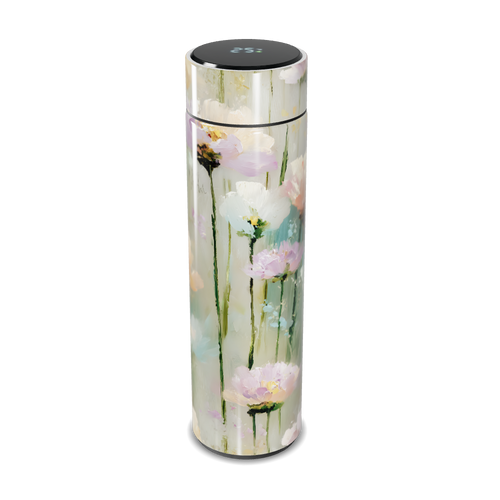 Garrafa Térmica Touch - Floral com Display Digital