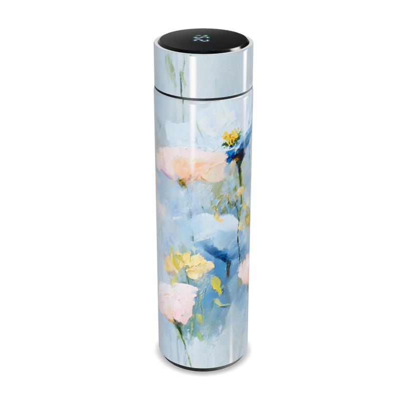 Garrafa Térmica Touch - Floral Colorida Aço