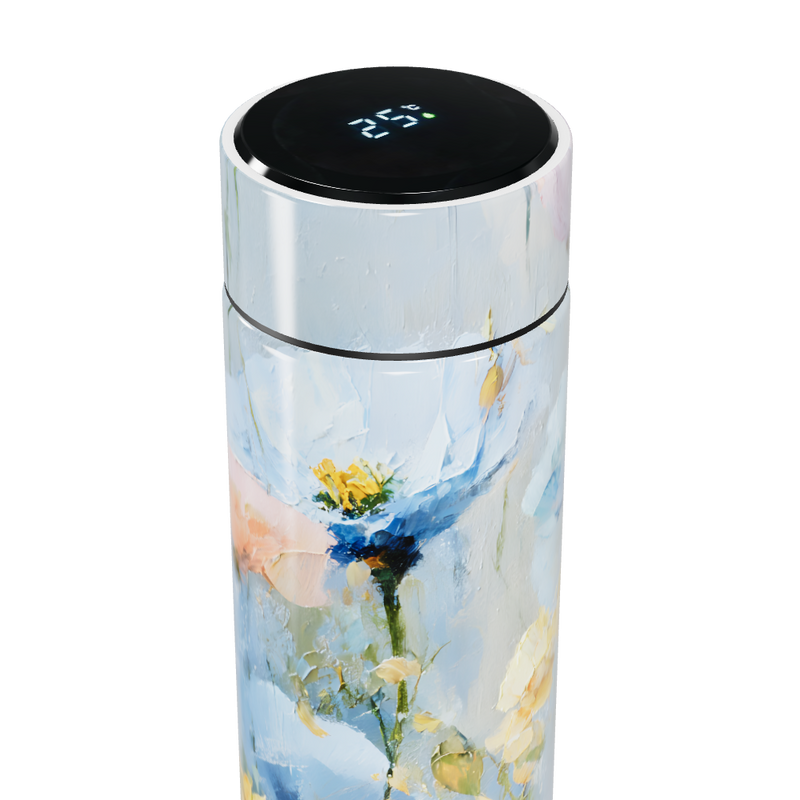 Garrafa Térmica Touch - Floral Colorida Aço