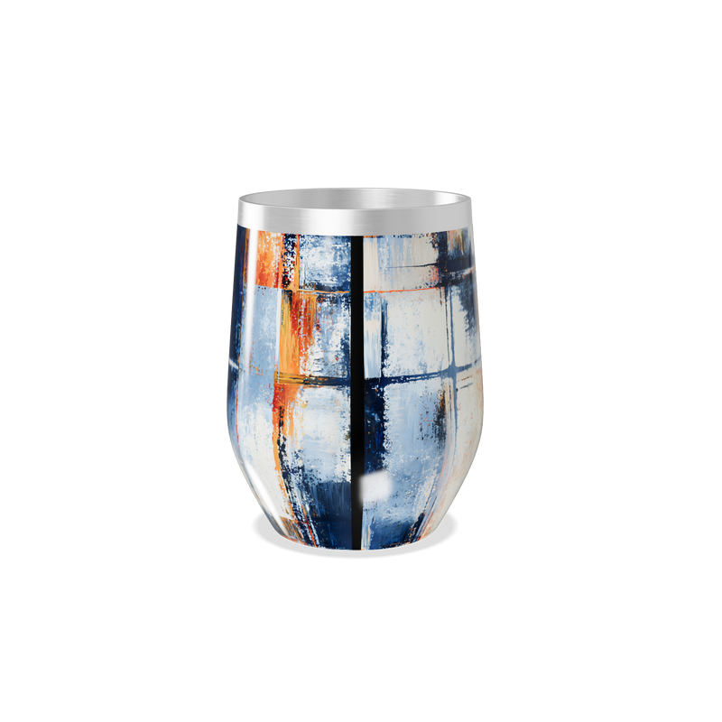 Copo Térmico Slim - Estampa Abstrata Colorida