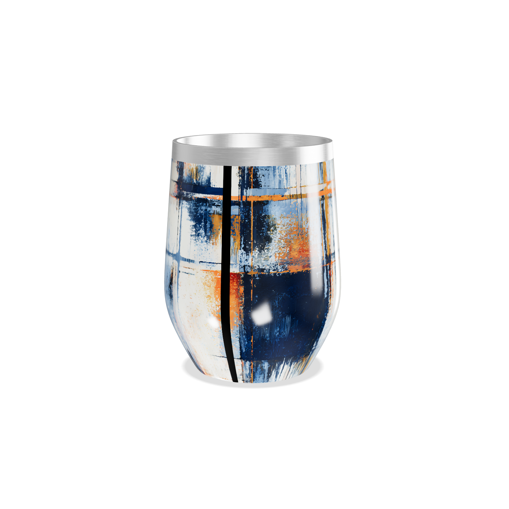 Copo Térmico Slim - Estampa Abstrata Colorida