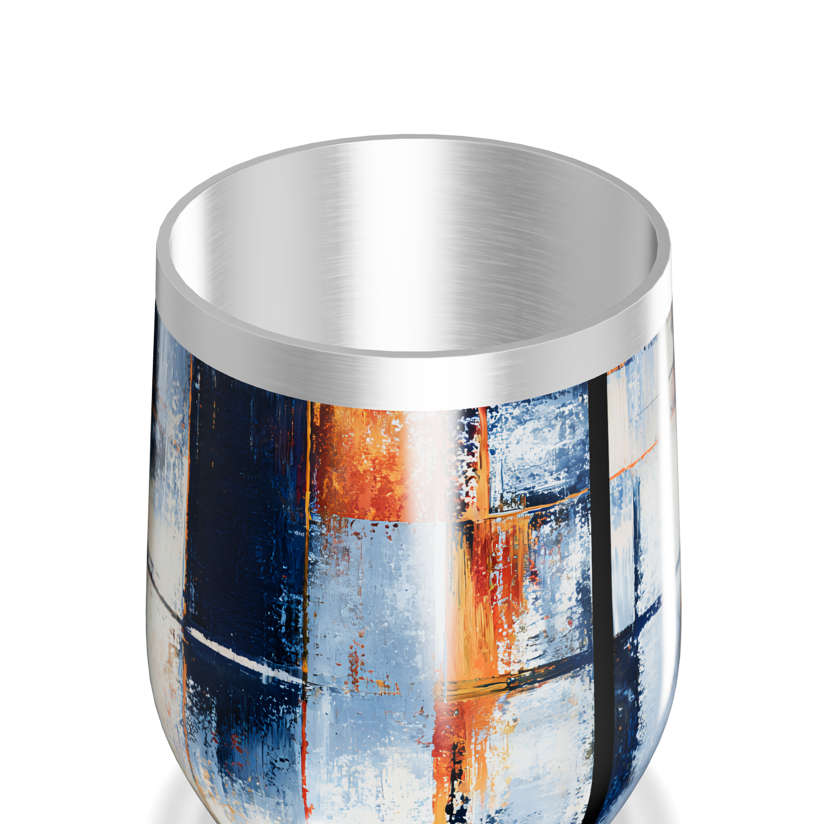 Copo Térmico Slim - Estampa Abstrata Colorida