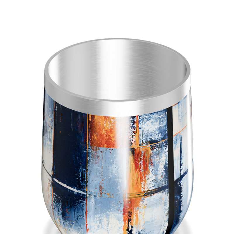 Copo Térmico Slim - Estampa Abstrata Colorida