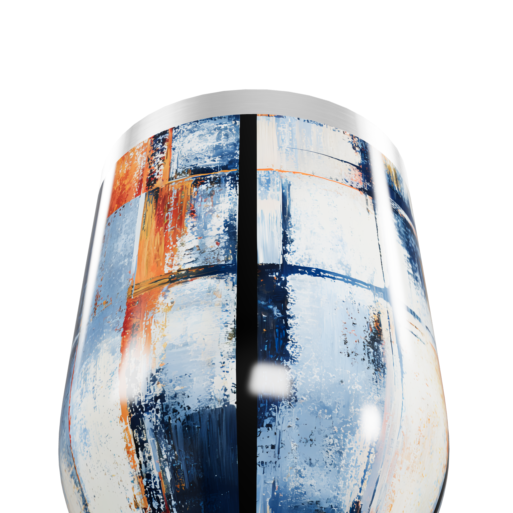 Copo Térmico Slim - Estampa Abstrata Colorida