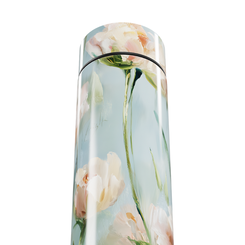 Garrafa Térmica Touch - Floral Azul