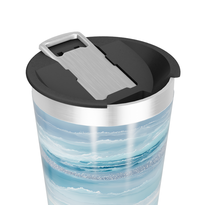 Copo Térmico - Azul Marmorizado Inox