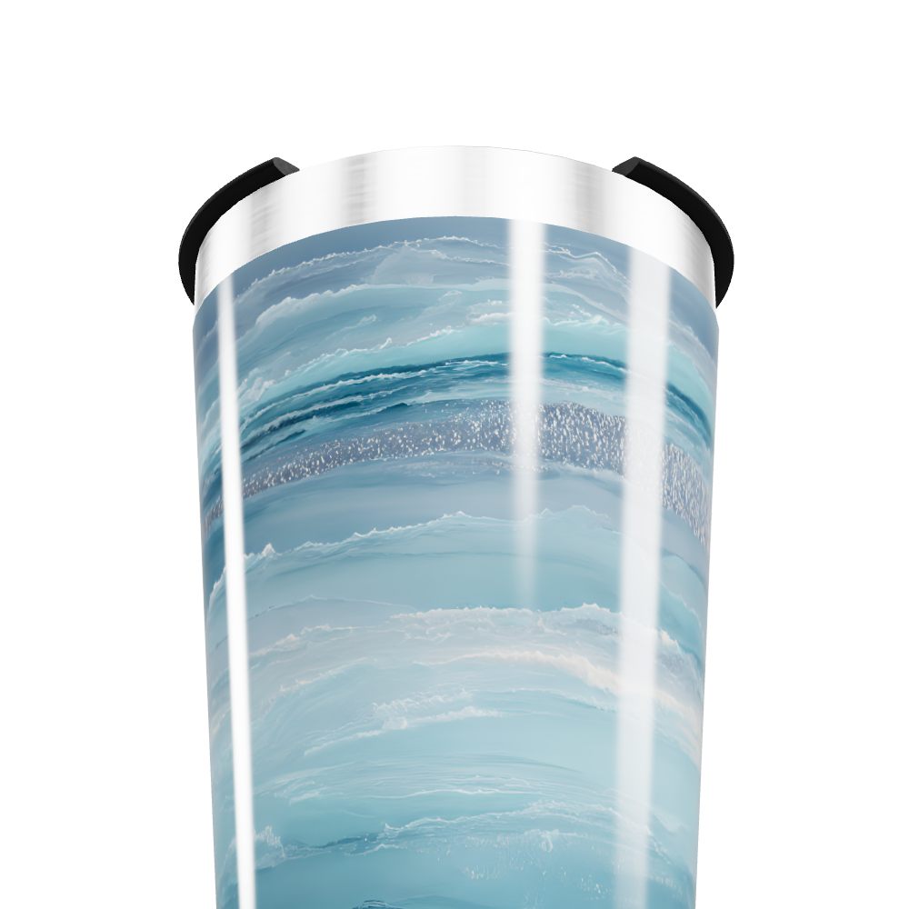 Copo Térmico - Azul Marmorizado Inox