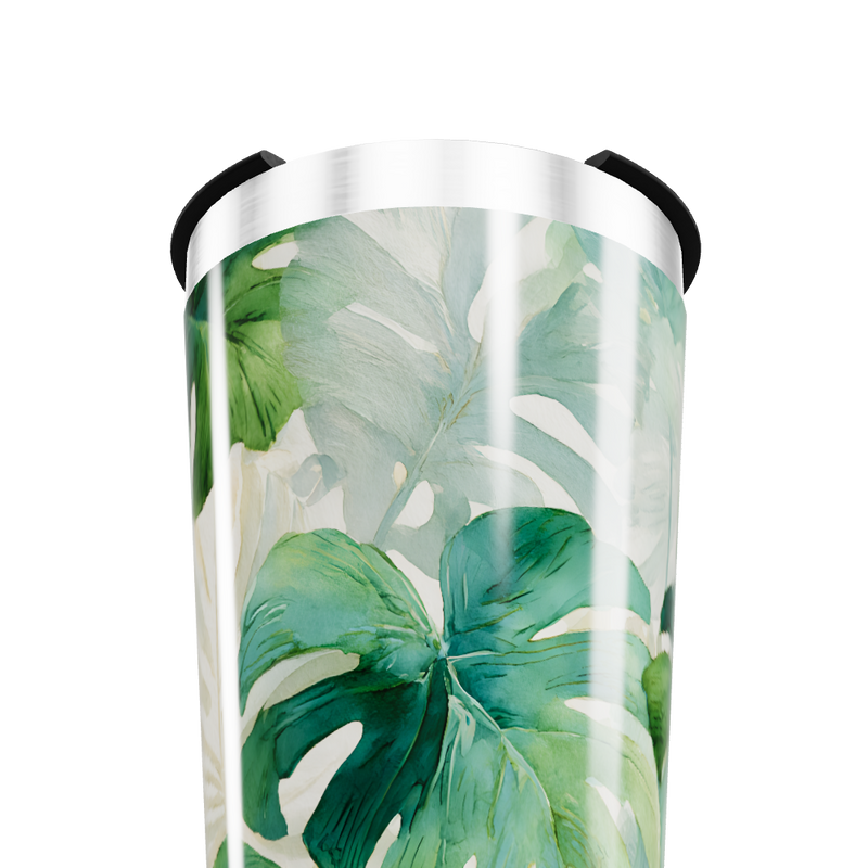 Copo Térmico - Folhagem Verde Aço Inox