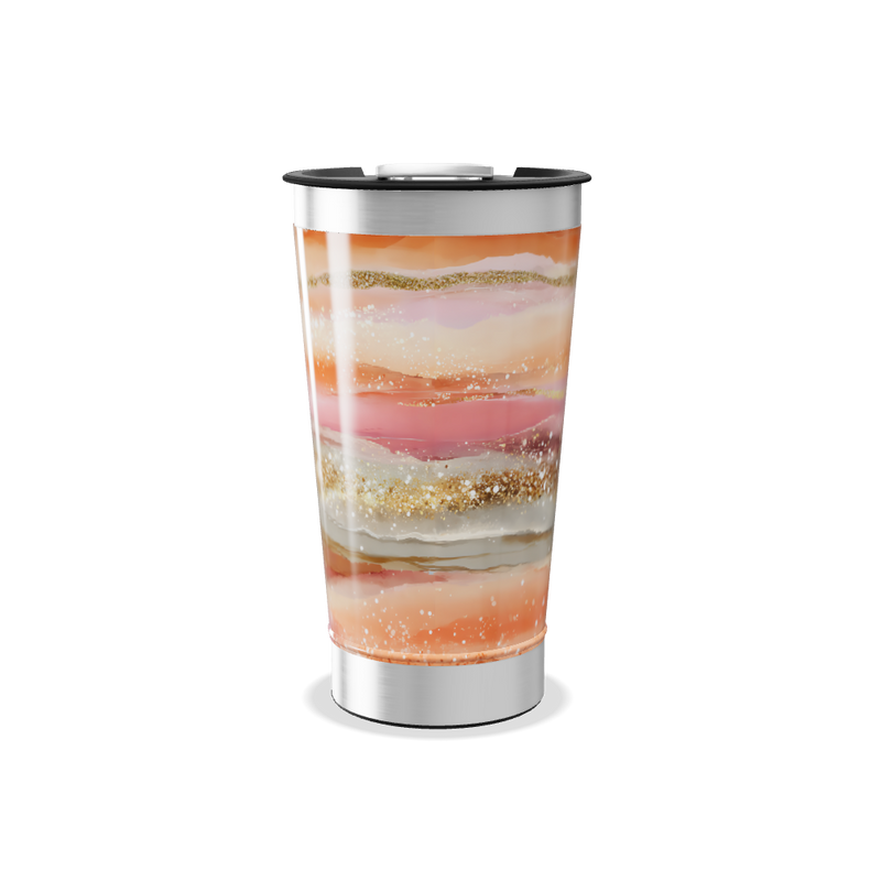 Copo Térmico - Estampa Marmorizada Colorida