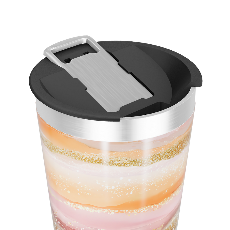 Copo Térmico - Estampa Marmorizada Colorida