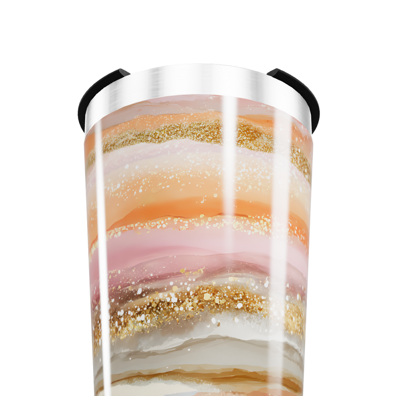 Copo Térmico - Estampa Marmorizada Colorida