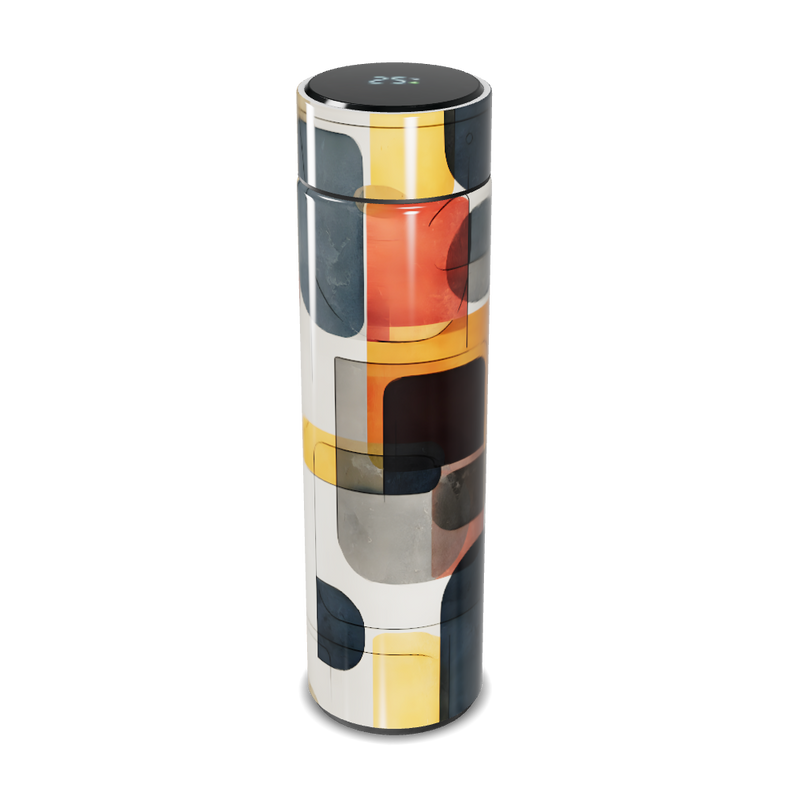 Garrafa Térmica Touch - Estampa Moderna Colorida