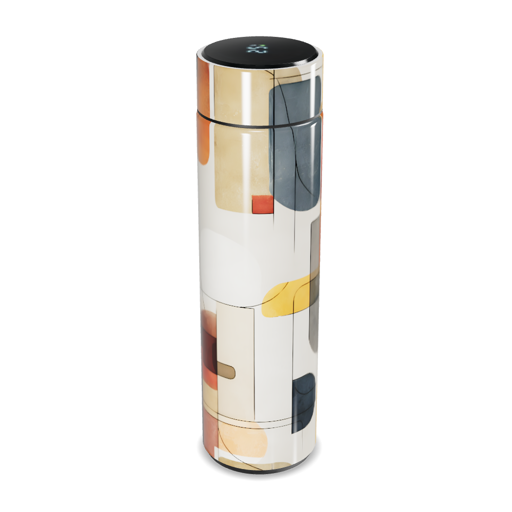 Garrafa Térmica Touch - Estampa Moderna Colorida