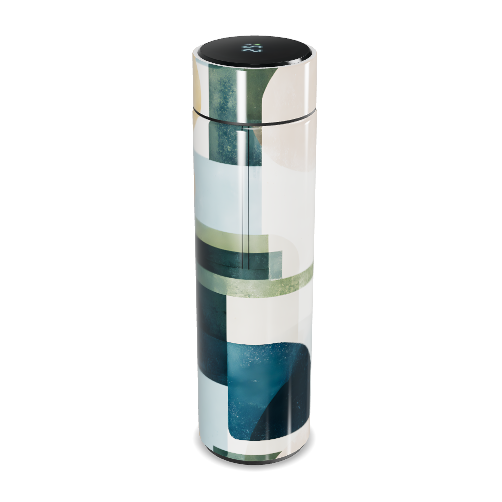 Garrafa Térmica Touch - Estampa Abstrata Colorida