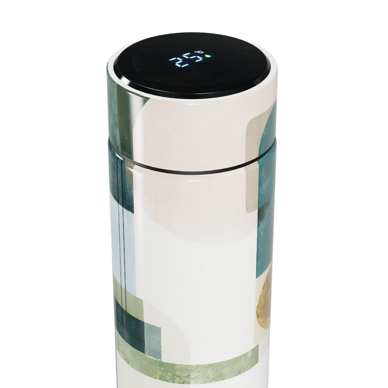 Garrafa Térmica Touch - Estampa Abstrata Colorida