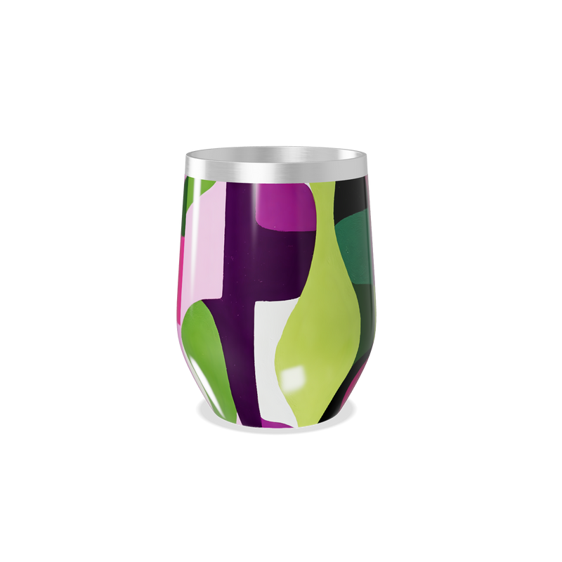 Copo Térmico Slim - Abstrato Colorido Aço Inox