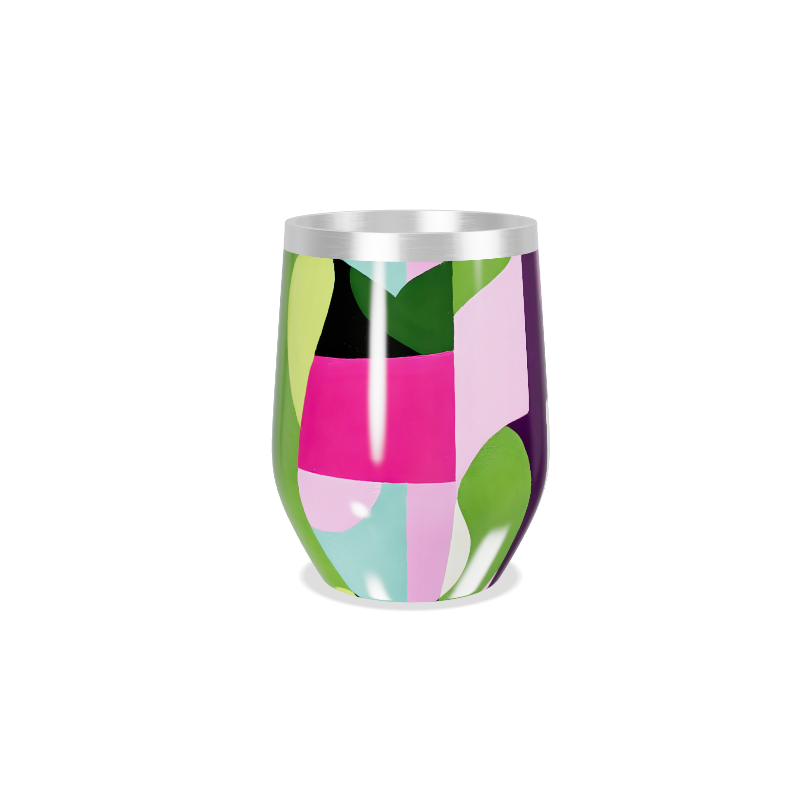 Copo Térmico Slim - Abstrato Colorido Aço Inox