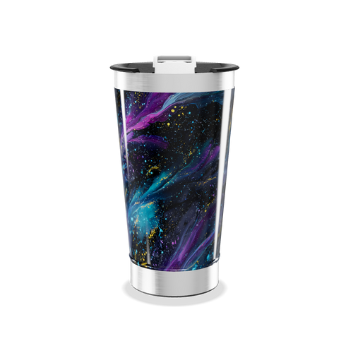 Copo Térmico - Design Galáxia Colorido