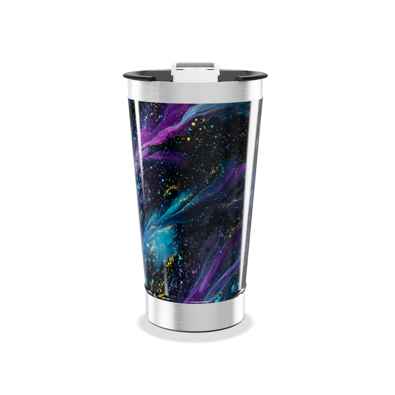 Copo Térmico - Design Galáxia Colorido
