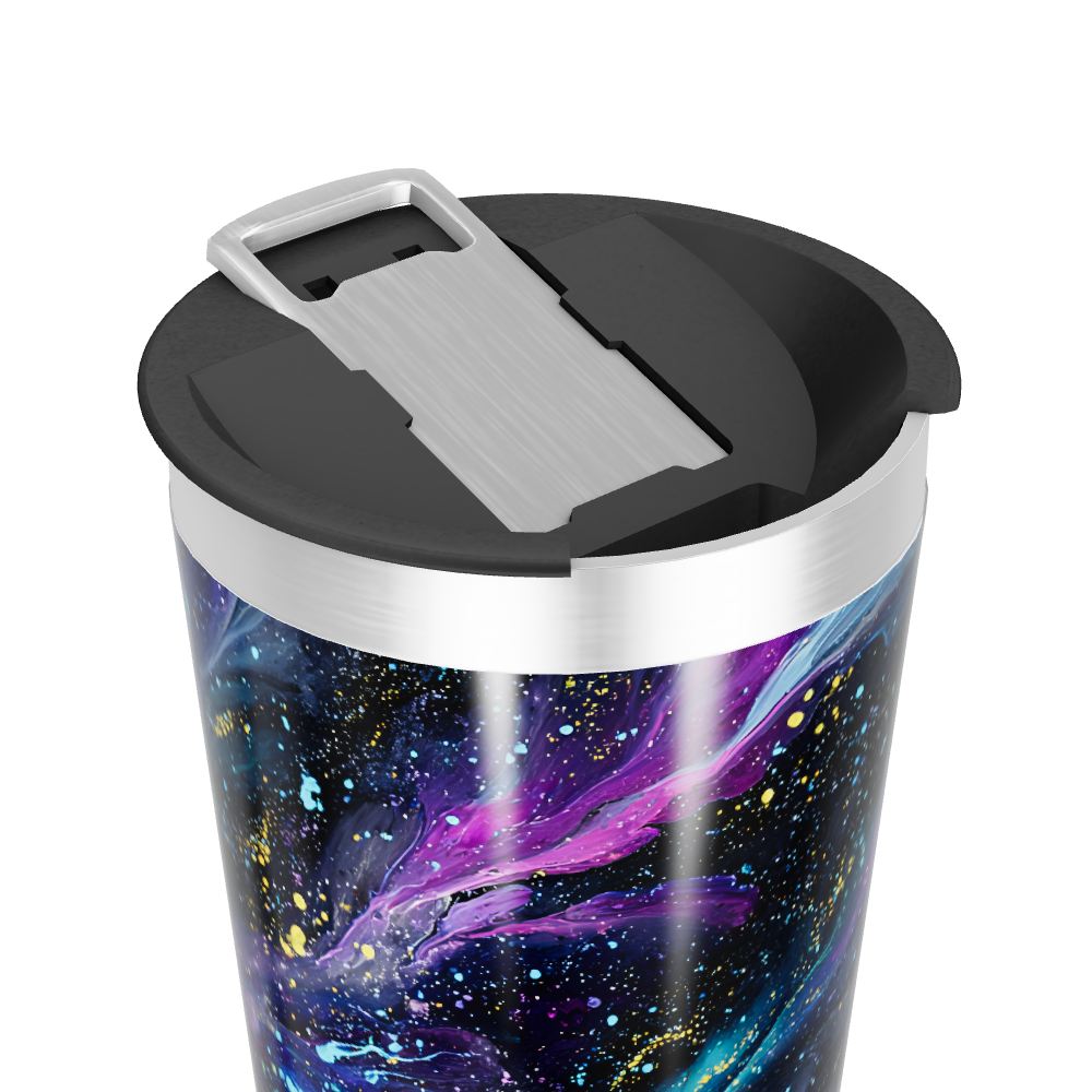 Copo Térmico - Design Galáxia Colorido