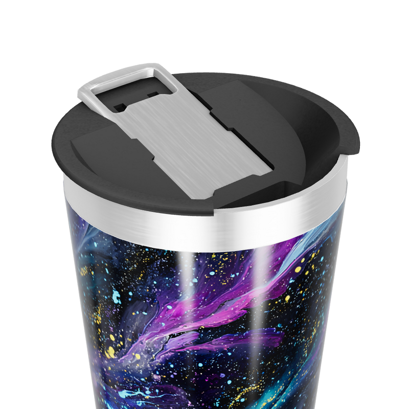 Copo Térmico - Design Galáxia Colorido