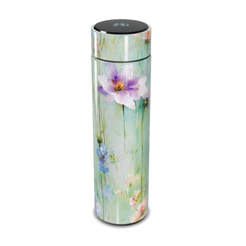 Garrafa Térmica Touch - Floral Verde