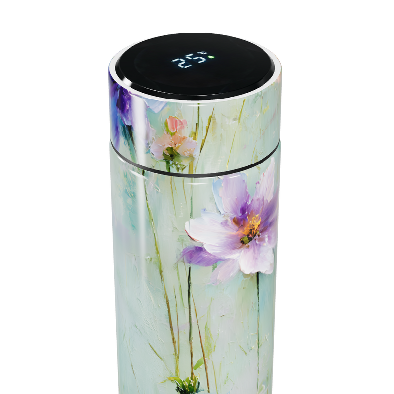 Garrafa Térmica Touch - Floral Verde