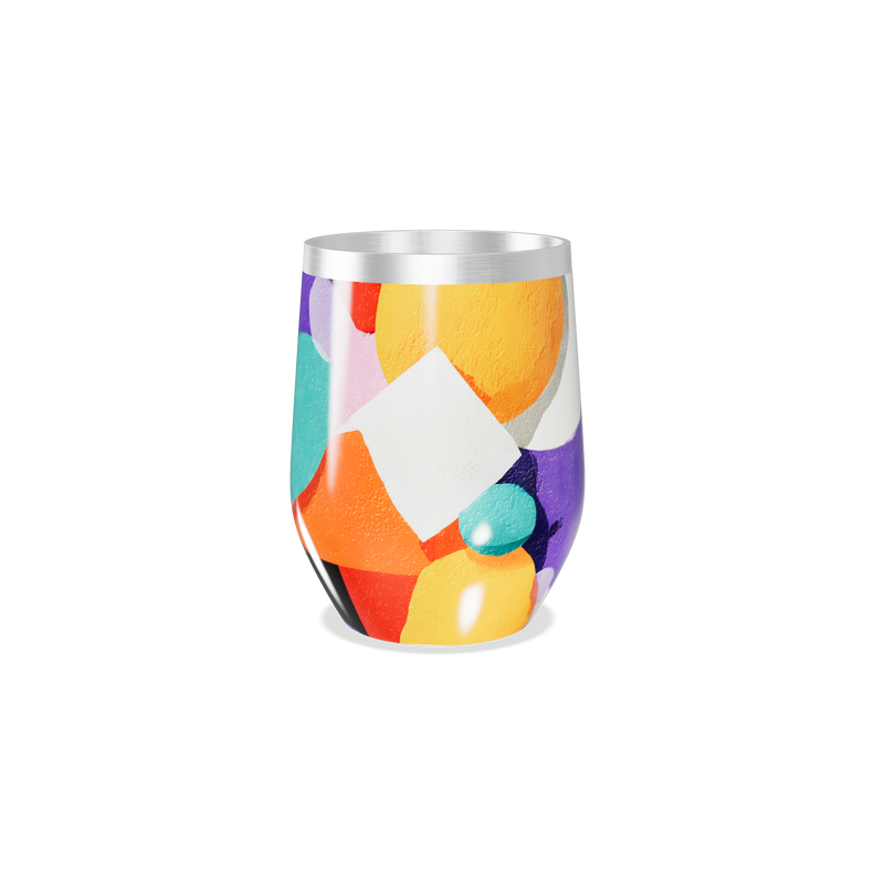 Copo Térmico Slim - Estampado Colorido Aço Inox