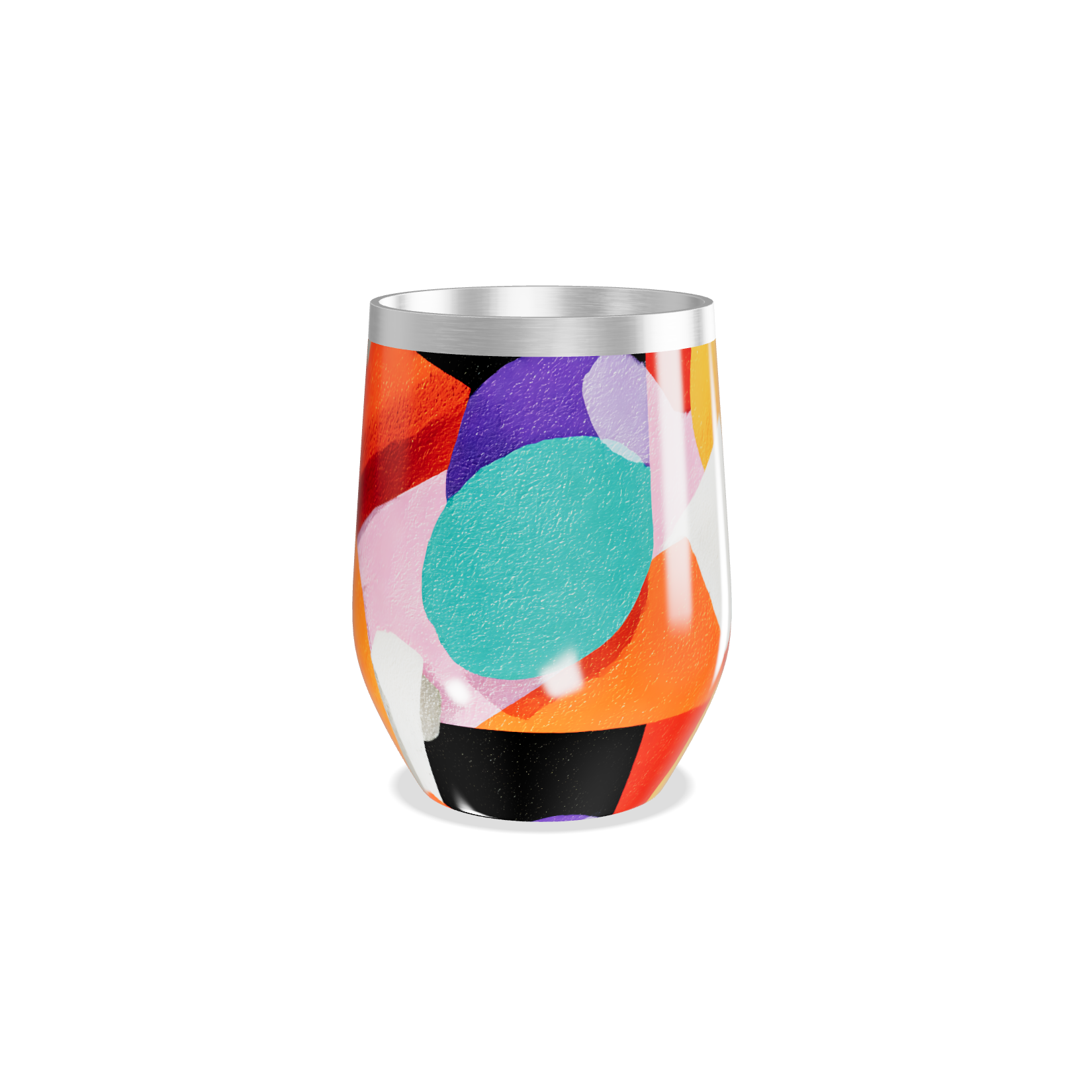 Copo Térmico Slim - Estampado Colorido Aço Inox