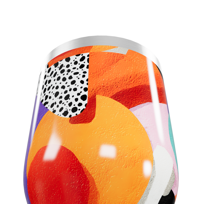 Copo Térmico Slim - Estampado Colorido Aço Inox