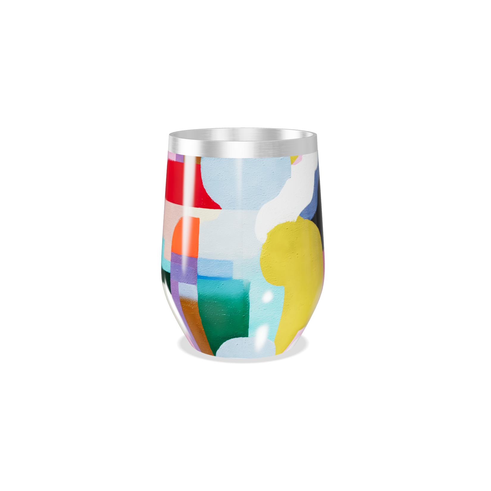 Copo Térmico Slim - Estampa Colorida Abstrata