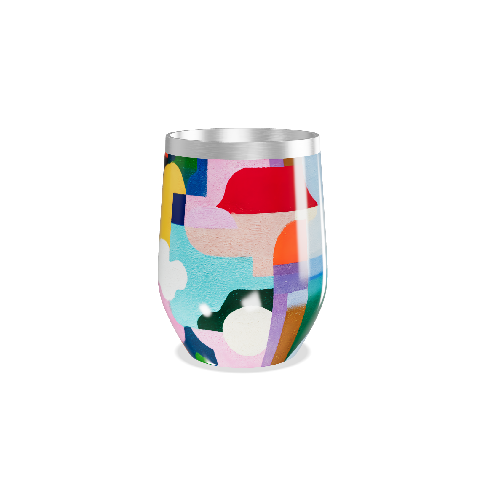 Copo Térmico Slim - Estampa Colorida Abstrata