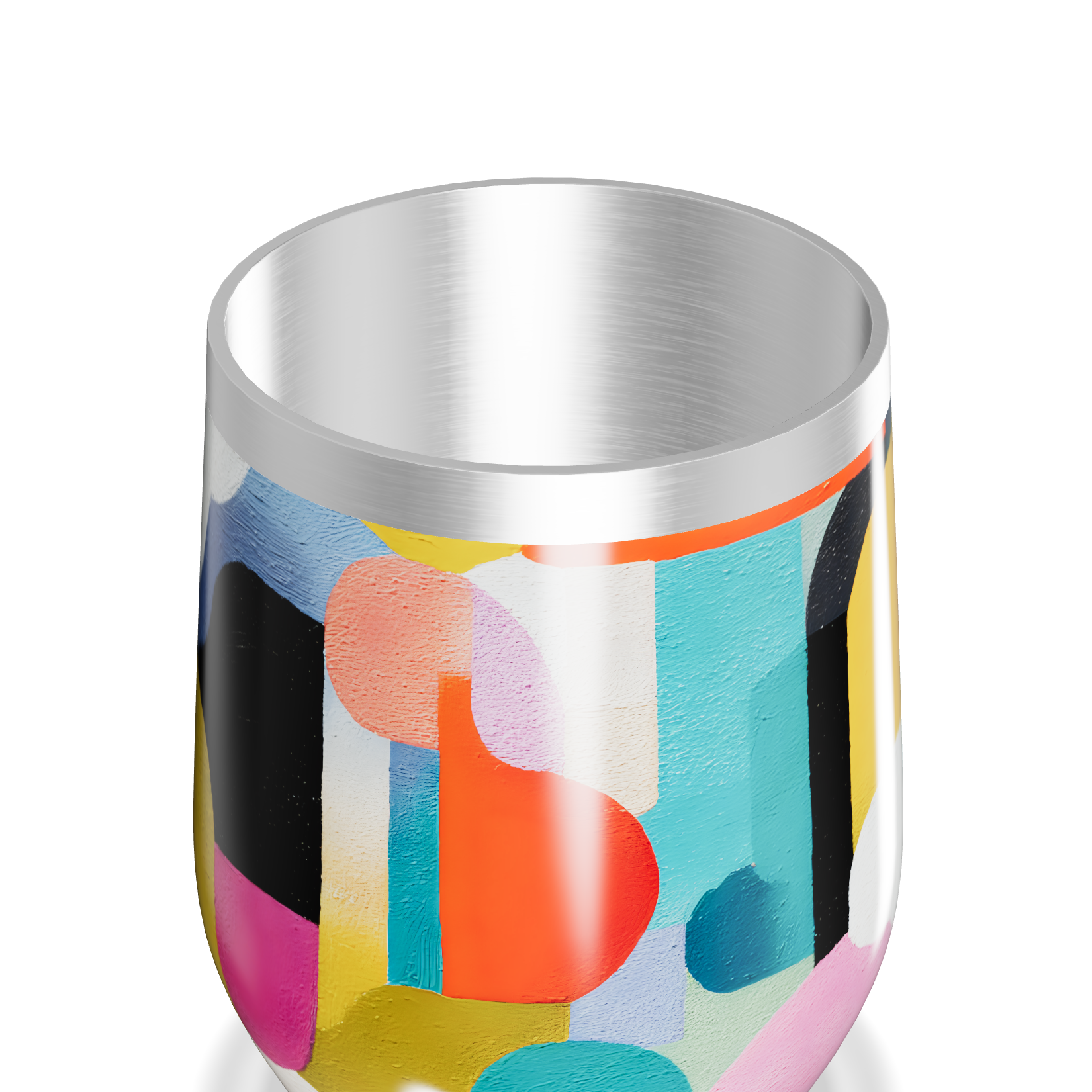 Copo Térmico Slim - Estampa Colorida Abstrata