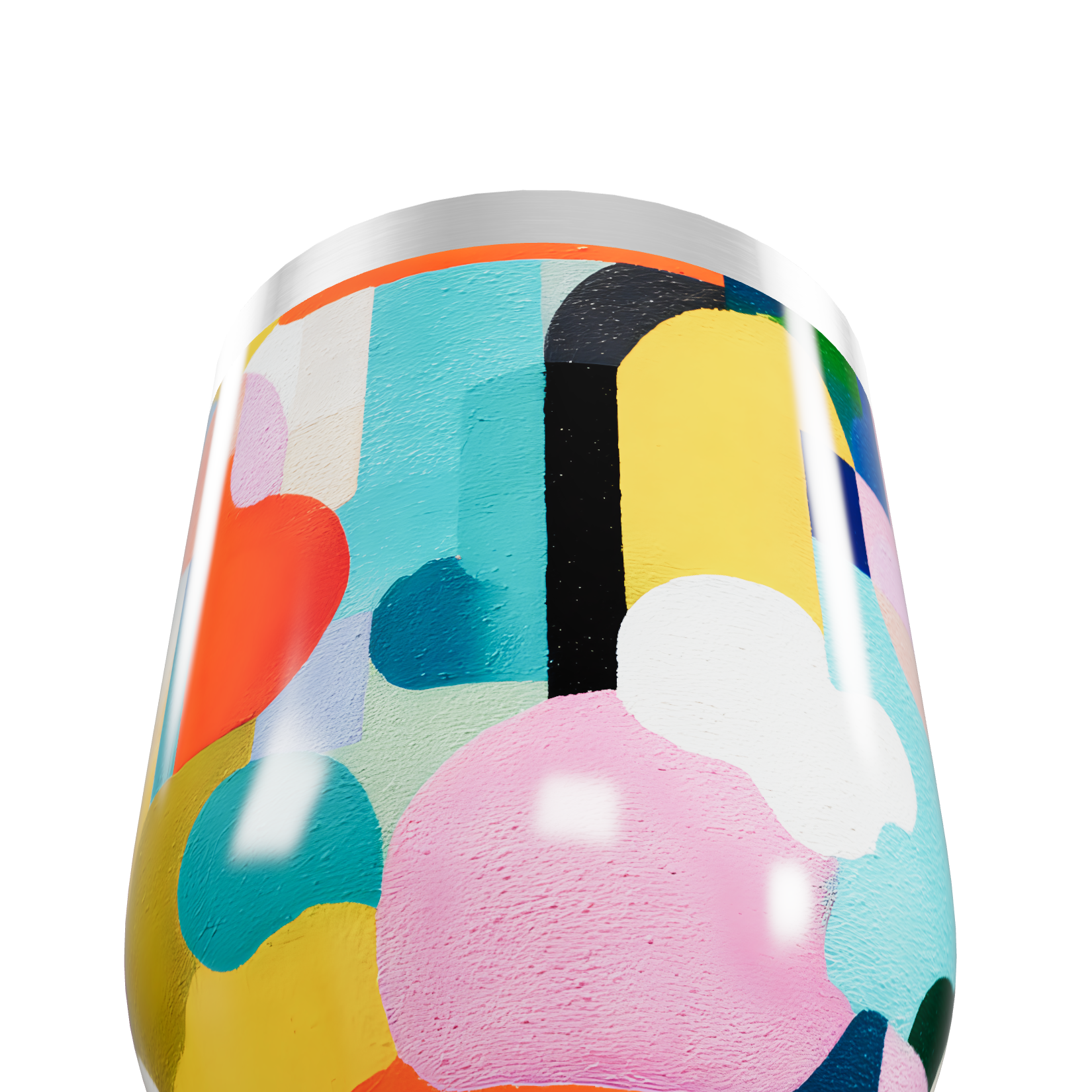 Copo Térmico Slim - Estampa Colorida Abstrata