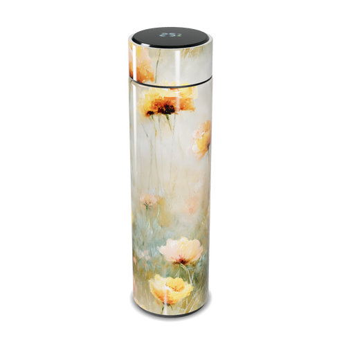 Garrafa Térmica Touch - Floral com Visor LED