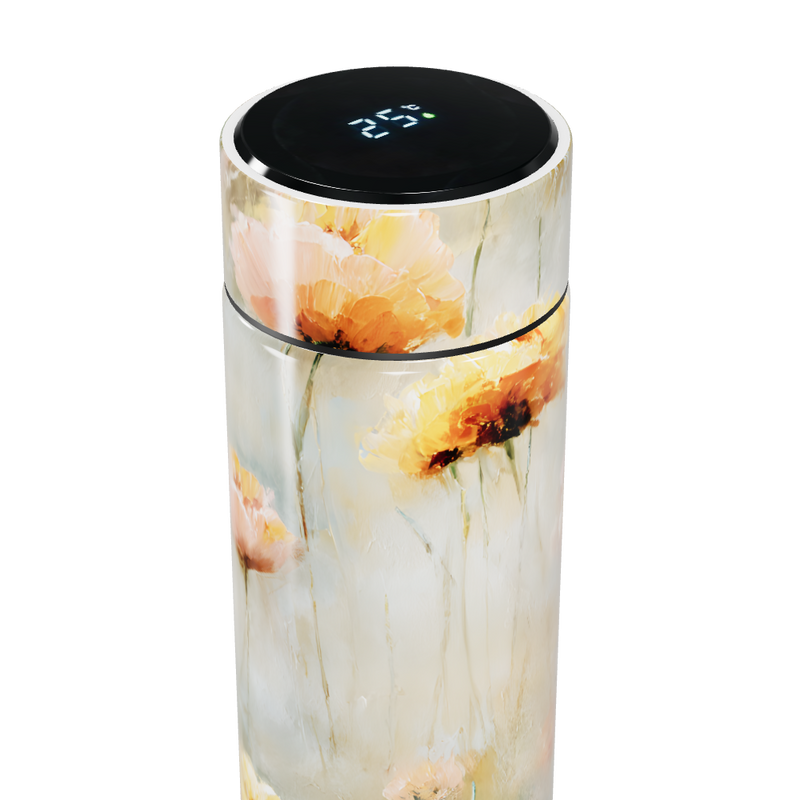 Garrafa Térmica Touch - Floral com Visor LED