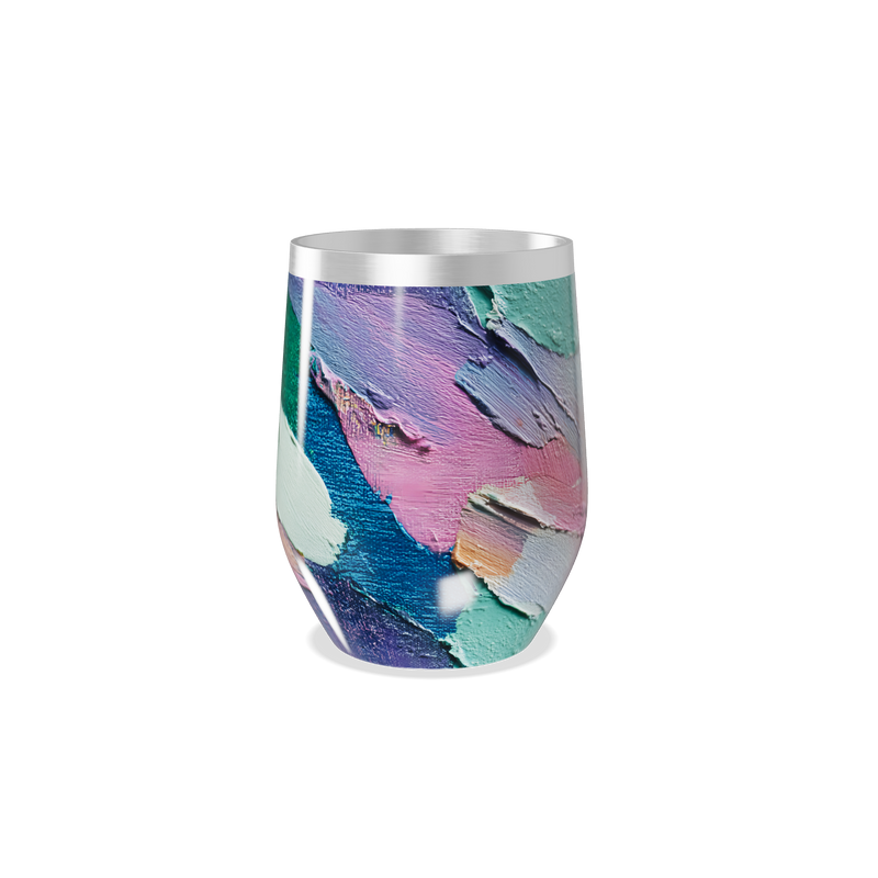 Copo Térmico Slim - Estampa Abstrata Colorida