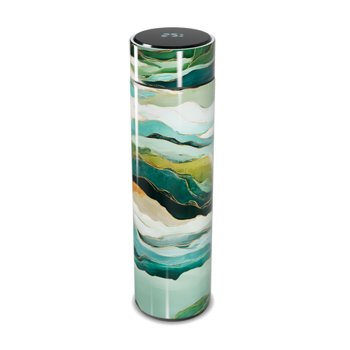 Garrafa Térmica Touch - Verde Marmorizada