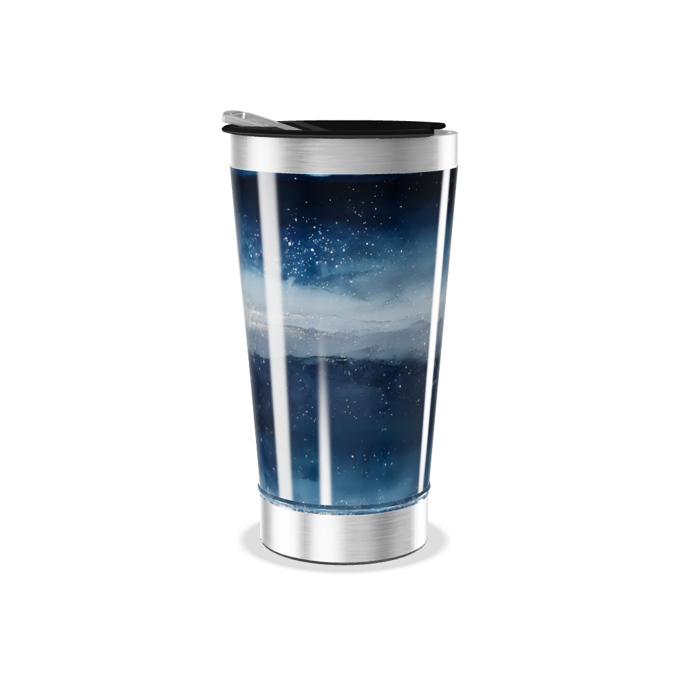 Copo Térmico - Azul Galáxia Inox