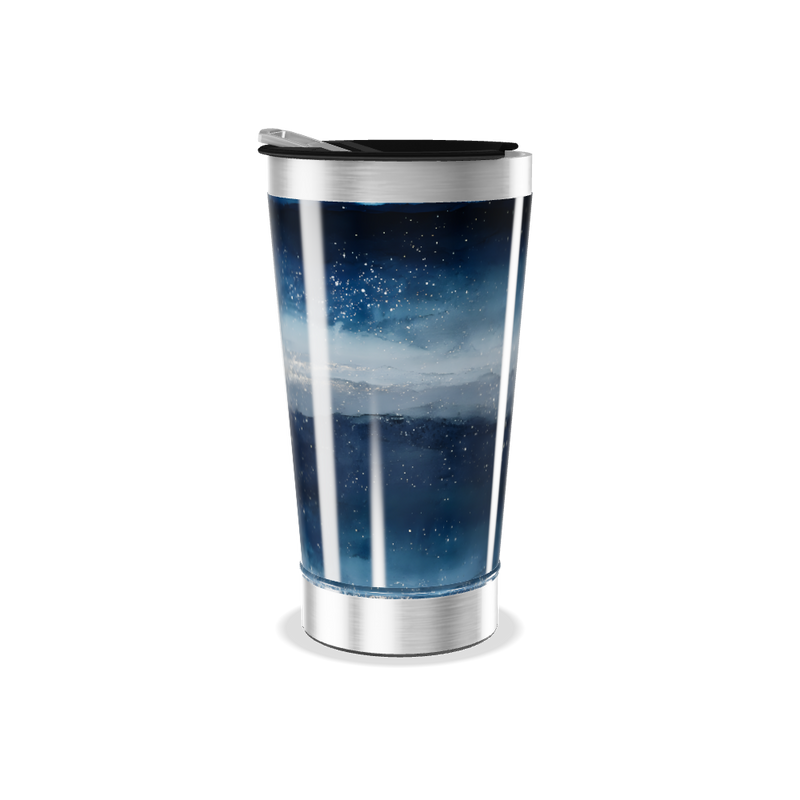 Copo Térmico - Azul Galáxia Inox